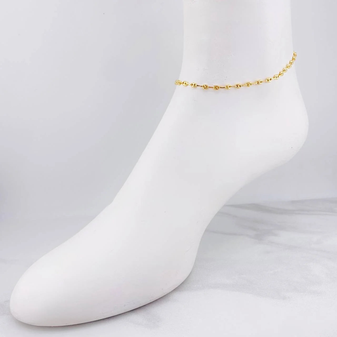 Tobillera GC 3.15g / 25cm / 3.6mm Oro Amarillo 18K