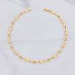 Tobillera Rustica Barril GC 3.35g / 25.6cm / 4.1mm Oro Amarillo 18K