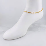 Tobillera GC Diamantado 5.2g / 27.5cm / 4.4mm Oro Amarillo 18K