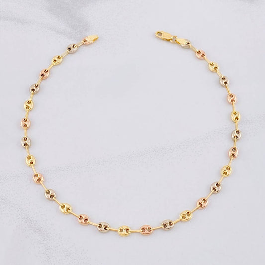 Tobillera GC 3.5g / 25.4cm / 4.2mm Tres Oros 18K