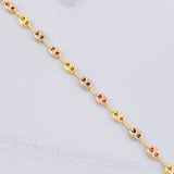 Tobillera GC 3.4g / 25.6cm / 4.2mm Tres Oros 18K