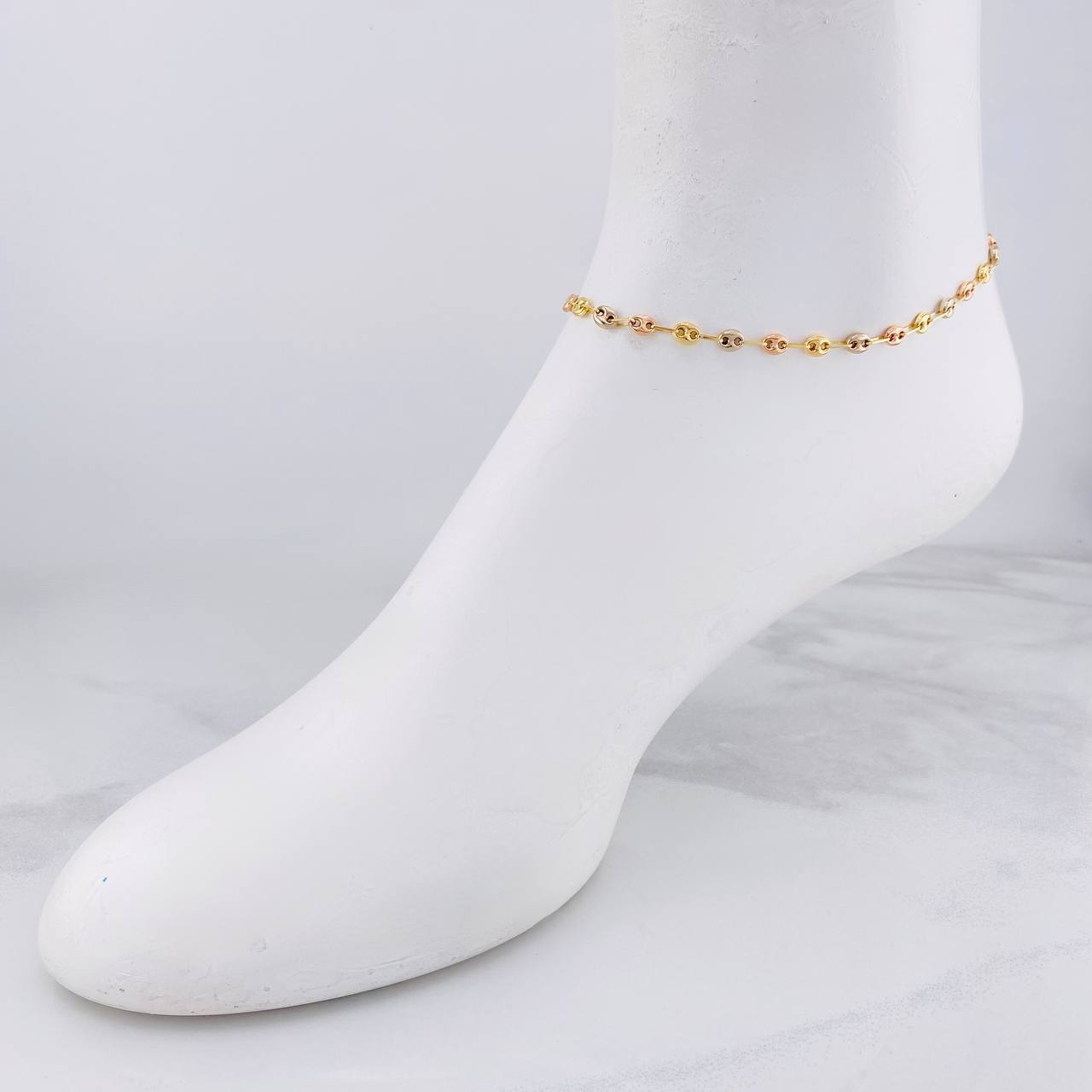 Tobillera GC 3.5g / 25.4cm / 4.2mm Tres Oros 18K