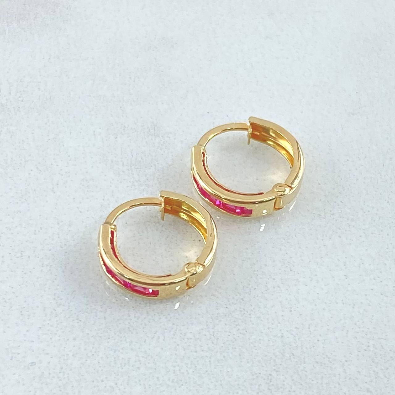 Candongas Carril 0.8gr / 1cm / Oro 18K ©