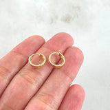 Candongas Carril 0.8gr / 1cm / Oro 18K ©