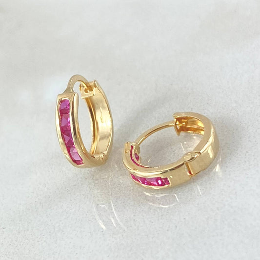 Candongas Carril 0.8gr / 1cm / Oro 18K ©