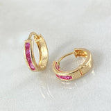 Candongas Carril 0.8gr / 1cm / Oro 18K ©
