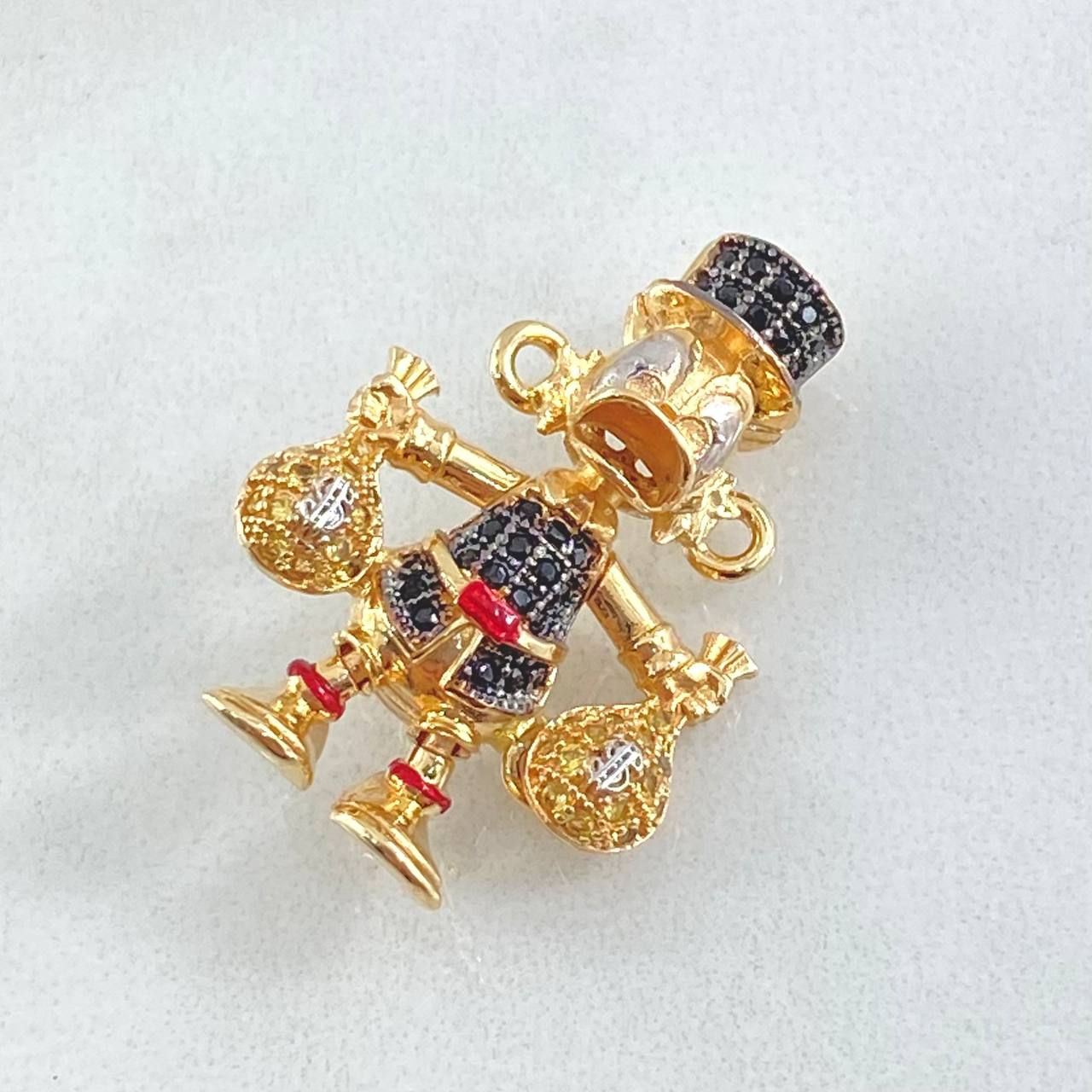 Herraje Pato Bolsas de Dinero 5.65gr / 2.5cm / Oro 18K ©
