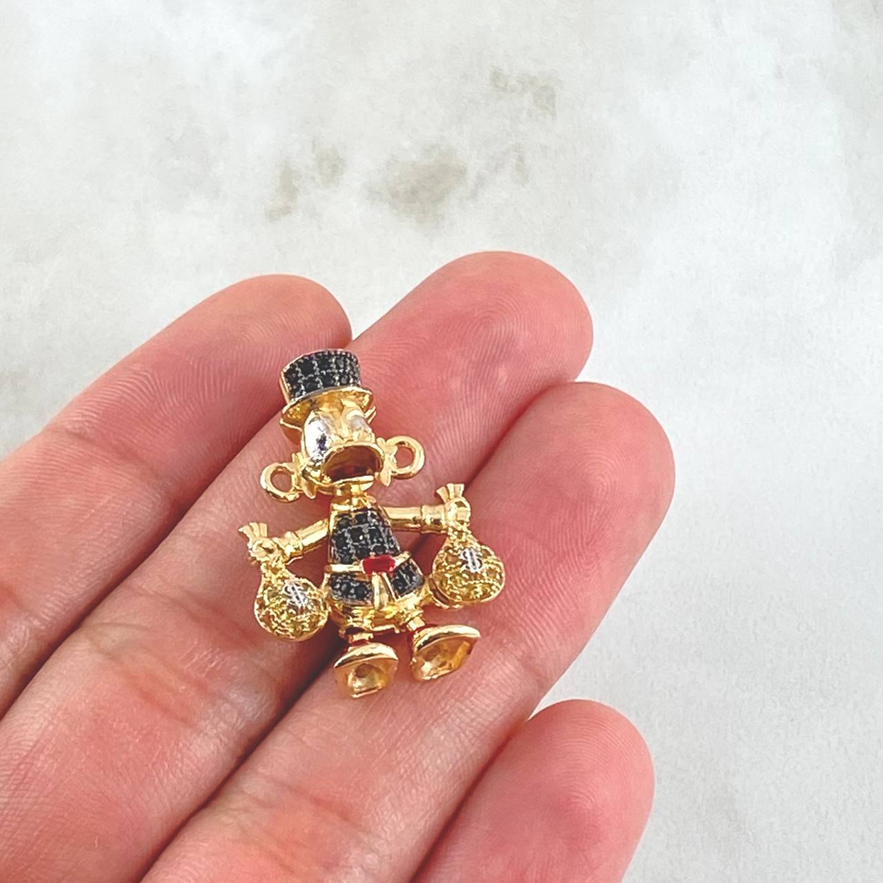 Herraje Pato Bolsas de Dinero 5.65gr / 2.5cm / Oro 18K ©