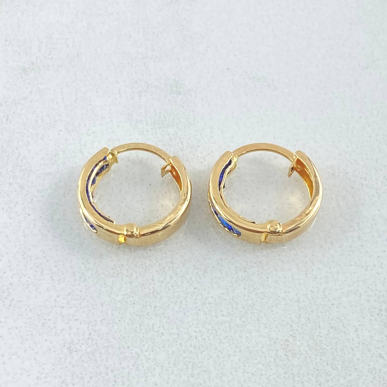 Candongas Carril 0.85gr / 1cm / Oro 18K ©