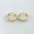 Candongas Carril 0.85gr / 1cm / Oro 18K ©