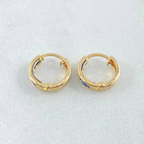 Candongas Carril 0.85gr / 1cm / Oro 18K ©