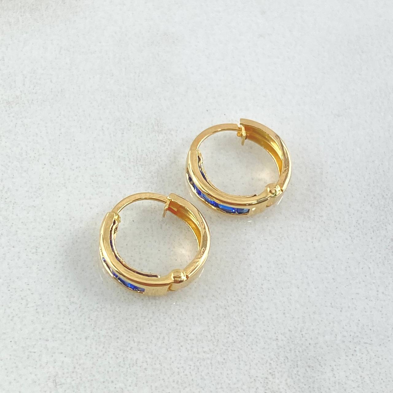Candongas Carril 0.85gr / 1cm / Oro 18K ©