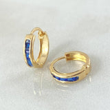 Candongas Carril 0.85gr / 1cm / Oro 18K ©
