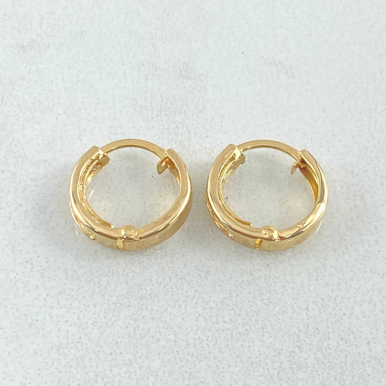 Candongas Carril 0.9gr / 1cm / Oro 18K *