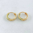 Candongas Carril 0.8gr / 1cm / Oro 18K ©