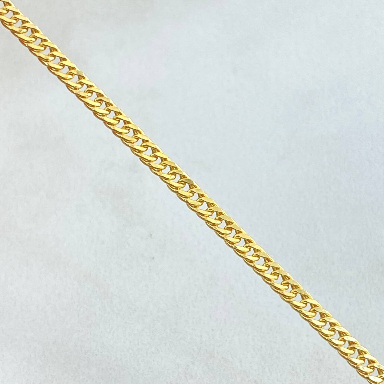 Cadena Cubana Reticulada 4.2gr / 50cm / +3 Oro 18K ©