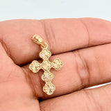 Dije Cruz Trebol 4.05gr / 4.1cm / Oro Amarillo Nac.Esp 18K $