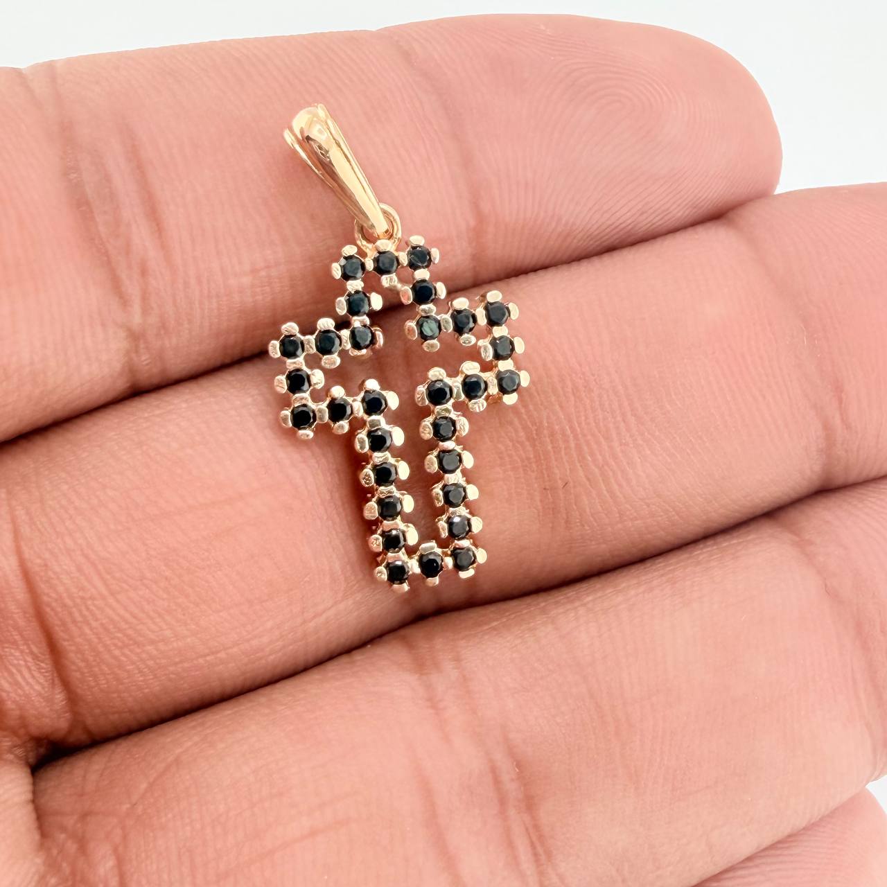 Dije Cruz Silueta 2.3gr / 2.9cm / Oro Amarillo 18K &