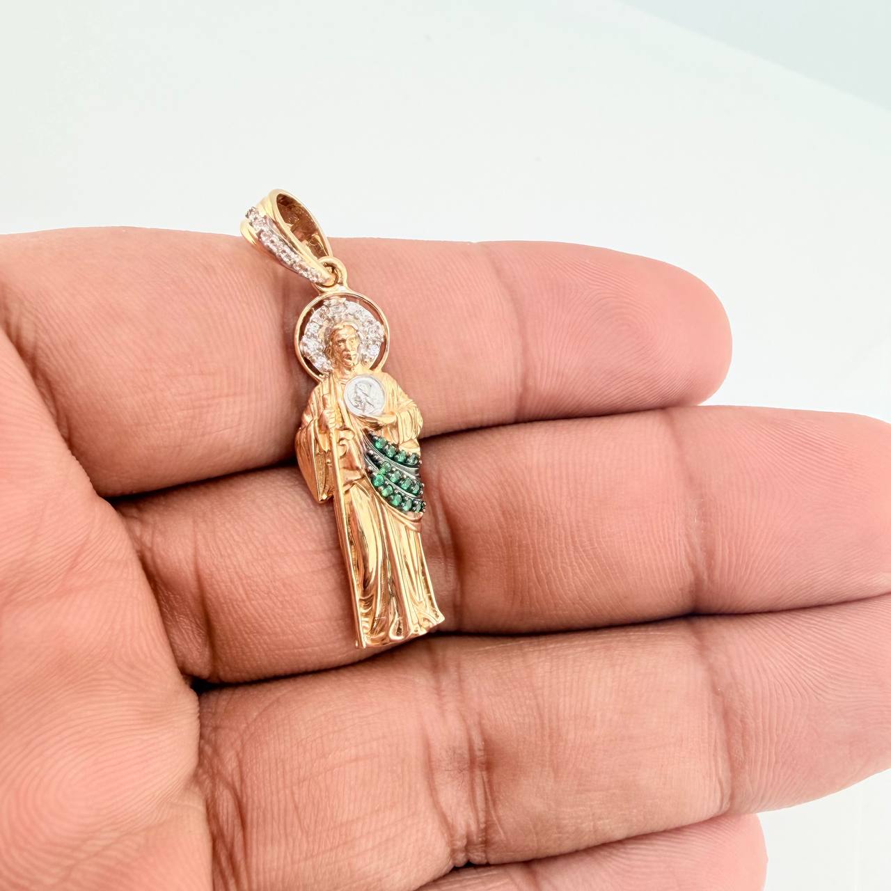 Dije San Judas Tadeo 4.3gr / 4cm / Tres Oros 18K &