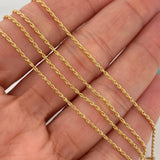 Cadena Lazo 1.25gr / 60cm / 1.2mm Oro Amarillo +3 18K $