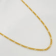 Cadena Figaro 2.45gr / 60cm / 1.6mm Oro Amarillo +1 18K $