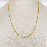 Cadena Figaro 1.85gr / 60cm / 1.15mm Oro Amarillo +1 18K $