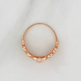 Anillo Corona Corazones 2.6gr / T5 3/4 / Oro Rosa 18K %