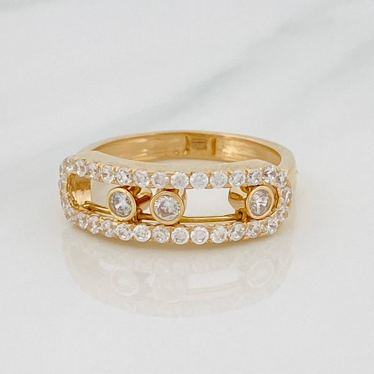 Anillo MSK 3.45gr / T6 / Oro Amarillo 18K %