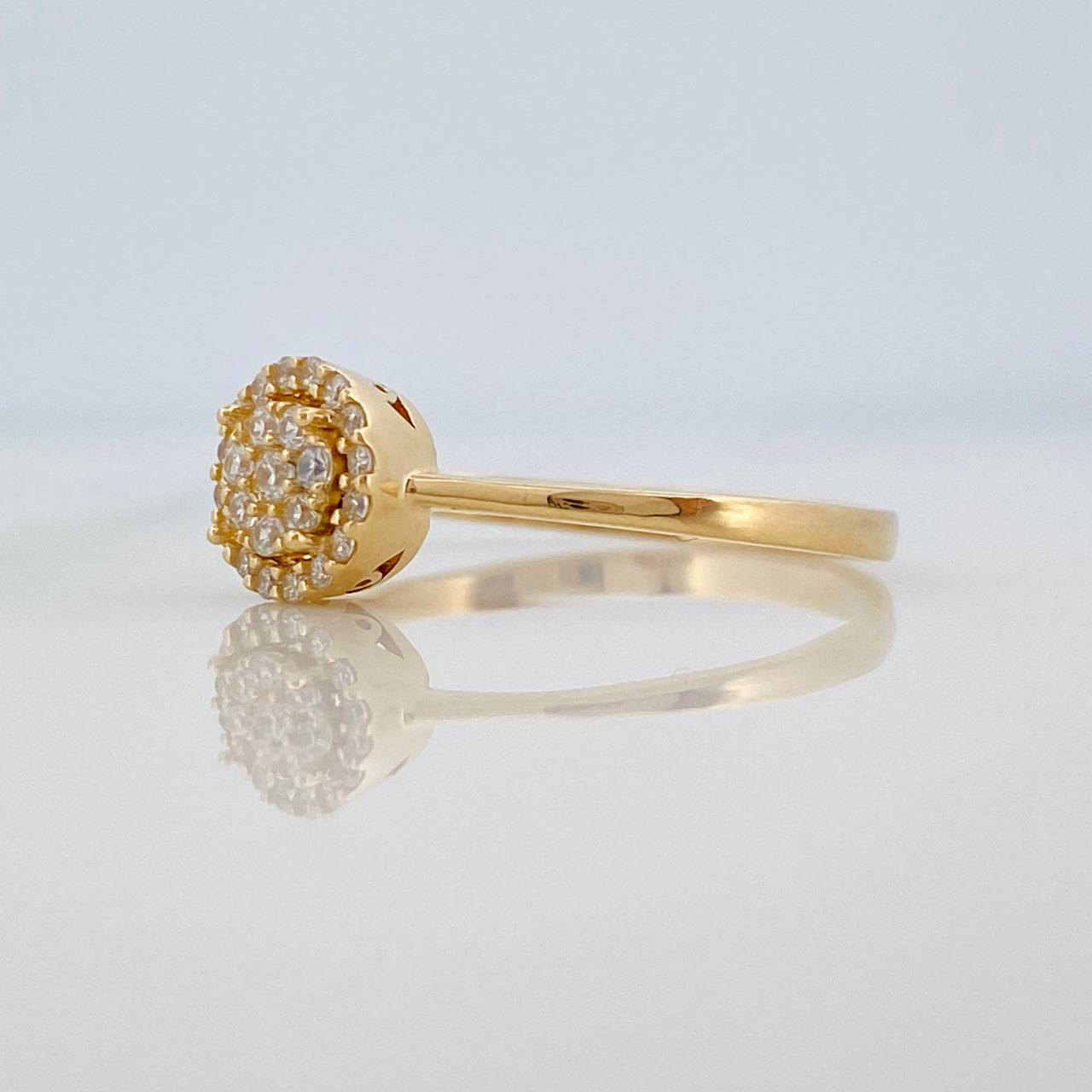Anillo Circulo 1.8gr / T7 / Oro Amarillo 18K %