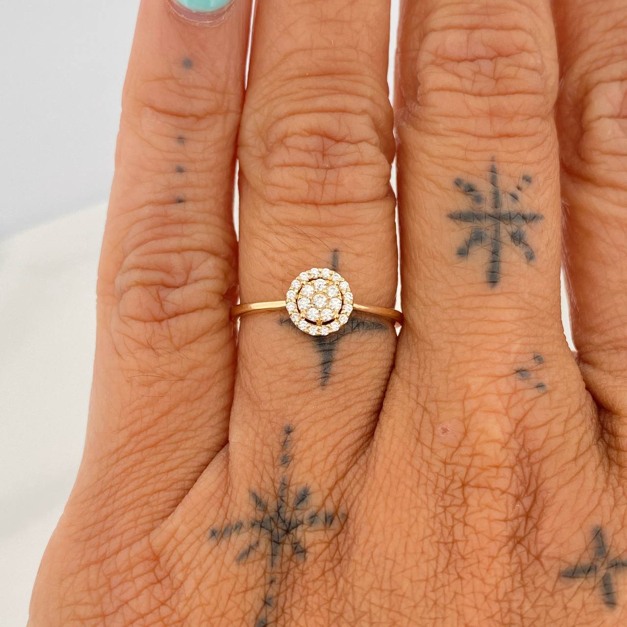 Anillo Circulo 1.8gr / T7 / Oro Amarillo 18K %