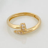 Anillo Clavo 2.05gr / T6 1/2 / Oro Amarillo 18K %