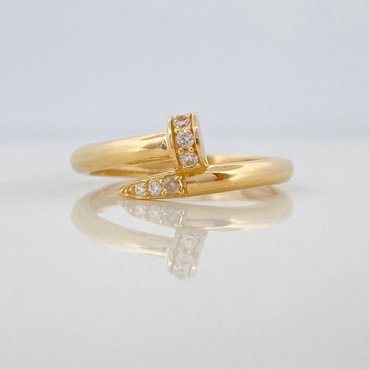 Anillo Clavo 2.05gr / T6 1/2 / Oro Amarillo 18K %