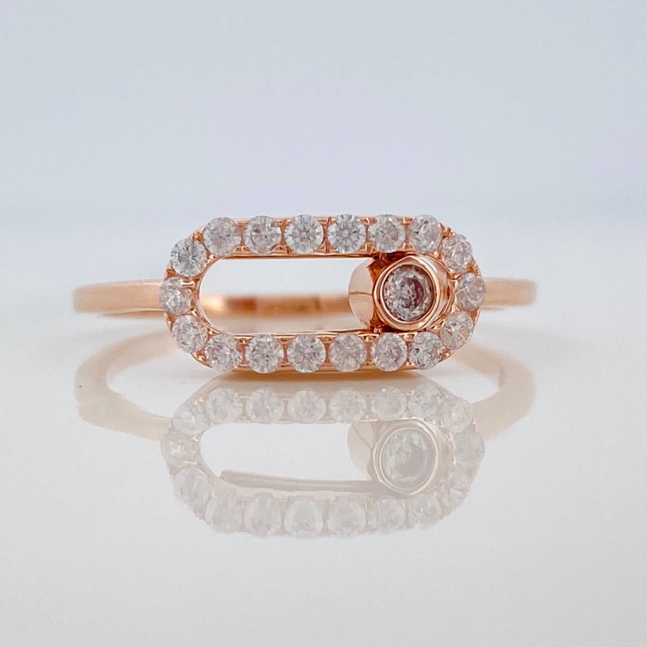 Anillo MSK 2gr / T6 1/2 / Oro Rosa 18K %