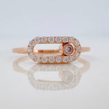 Anillo Msk 2.2gr / T6 / Oro Rosa 18K &