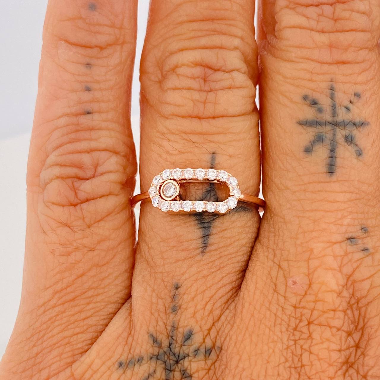 Anillo MSK 2gr / T6 1/2 / Oro Rosa 18K %