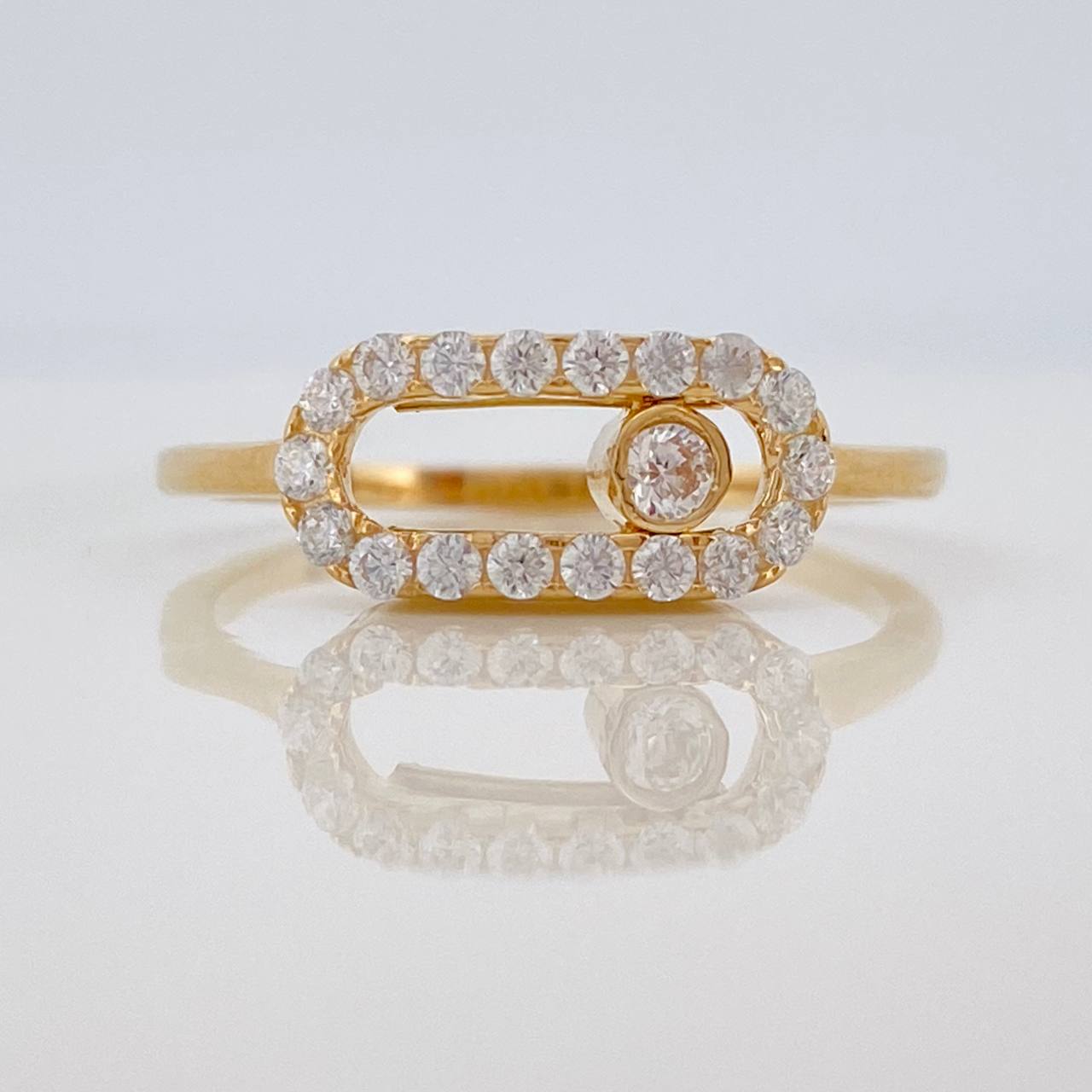 Anillo MSK 2.35gr / T6 1/2 / Oro Amarillo 18K %