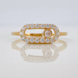 Anillo MSK 2.35gr / T6 1/2 / Oro Amarillo 18K %