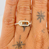 Anillo MSK 2.4gr / T7 / Oro Amarillo 18K %