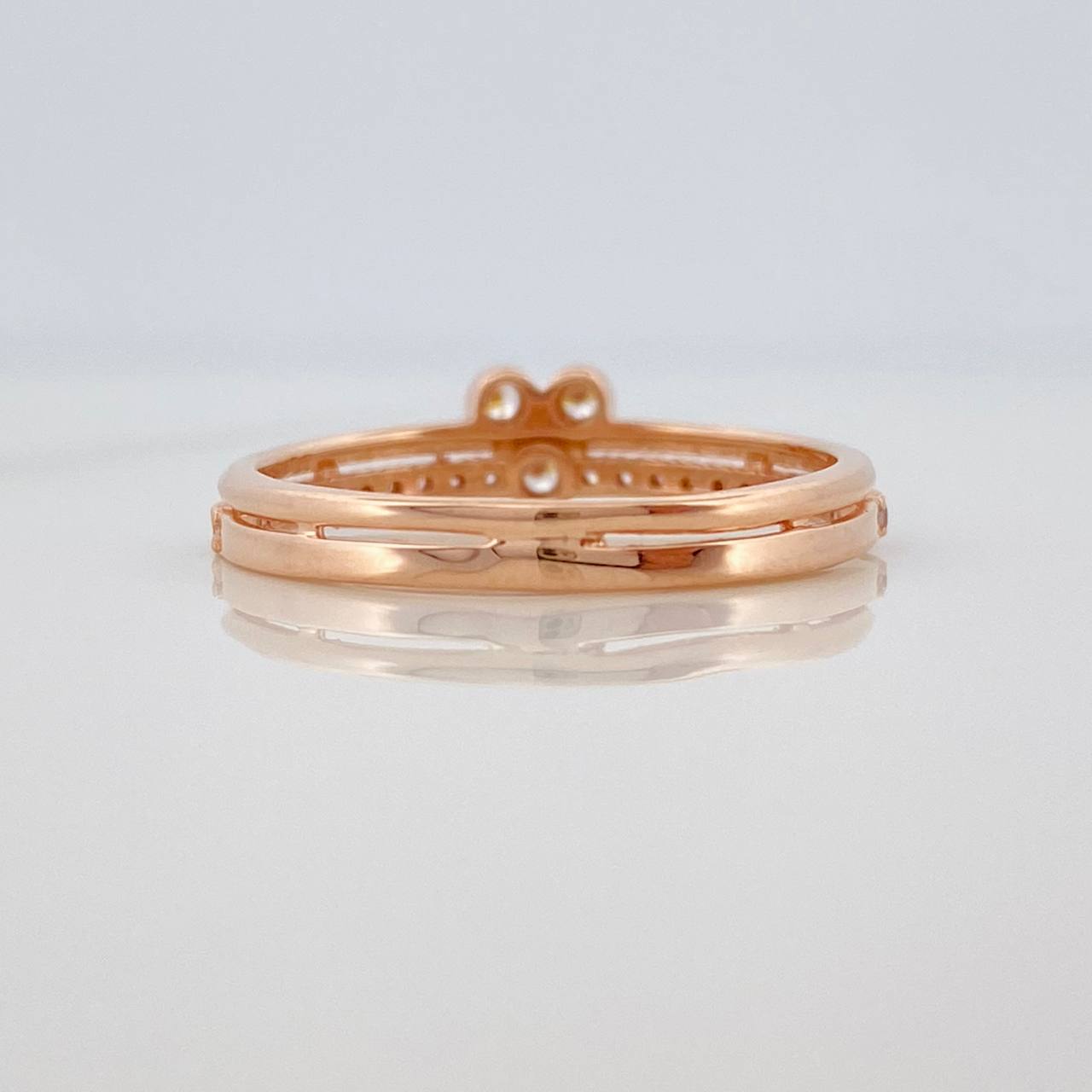 Anillo Trinidad 1.7gr / T6 / Oro Rosa 18K %