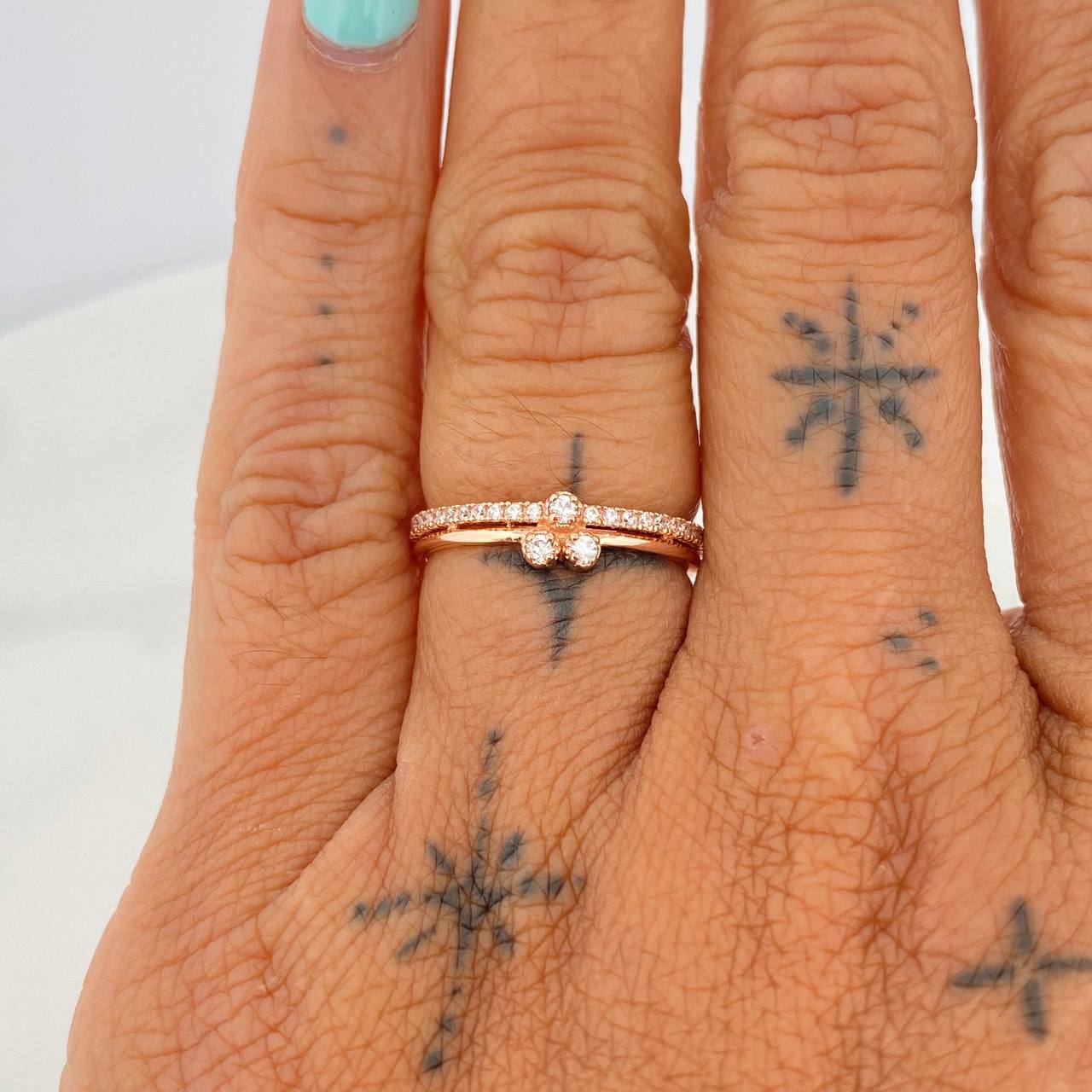 Anillo Trinidad 1.7gr / T6 / Oro Rosa 18K %