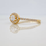 Anillo Churumbela Halo 2.3gr / T7 / Oro Amarillo 18K &