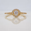 Anillo Churumbela Halo 2.25gr / T7 1/2 / Oro Amarillo 18K &