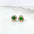 Topos Halo Corazon 3.9gr / Broche Mariposa Circones Blancos Verdes Oro Amarillo *