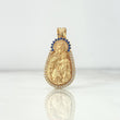 Dije Virgen del Carmen 5.2gr / 3.2cm / Circones Blancos Azules Oro Amarillo