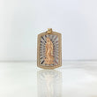 Dije Virgen de Guadalupe 12.65gr / 4.8cm / Circones Blancos Tres Oros