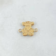 Herraje Oso TS 0.65gr / 1.5cm / Liso Oro Amarillo 18K *