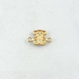Herraje Oso TS 0.4gr / 1.3cm / Texturizado Oro Amarillo 18K