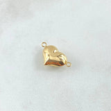 Herraje Corazon 0.8gr / 1.9cm / Troquelado Oro Amarillo 18K ©