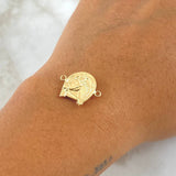 Herraje Caballo Herradura 1gr / 1.8cm / Troquelado Oro Amarillo 18K *