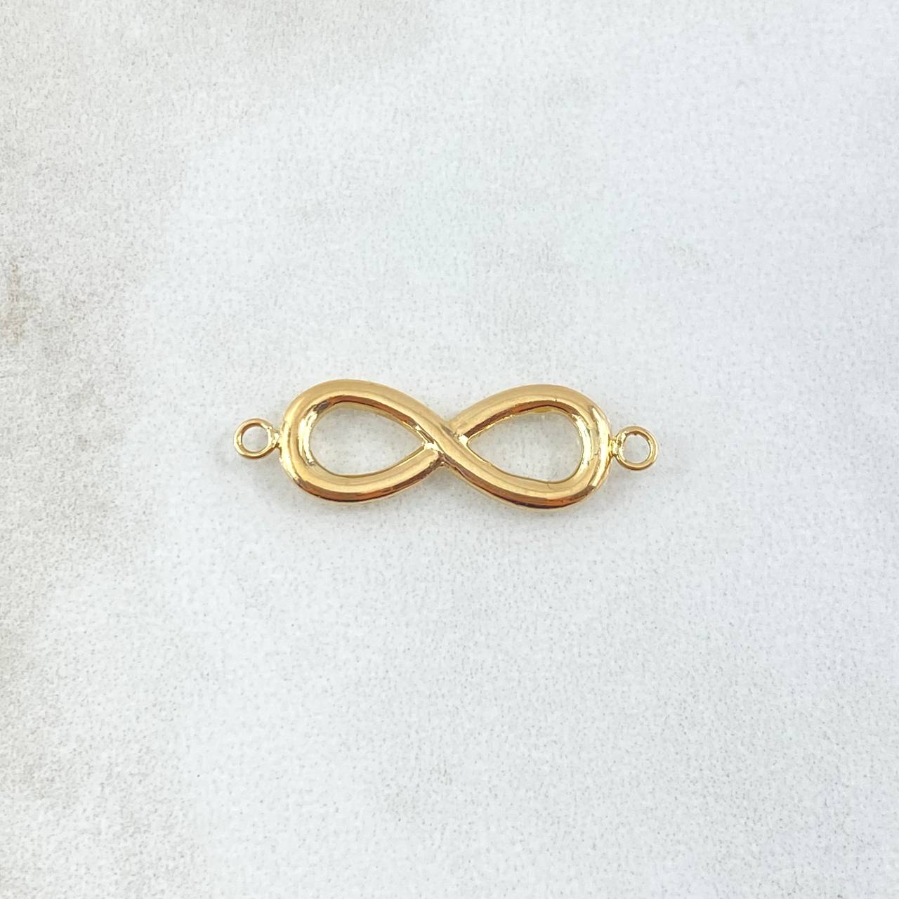 Herraje Infinito 0.75gr / 2.5cm / Liso Oro Amarillo 18K *